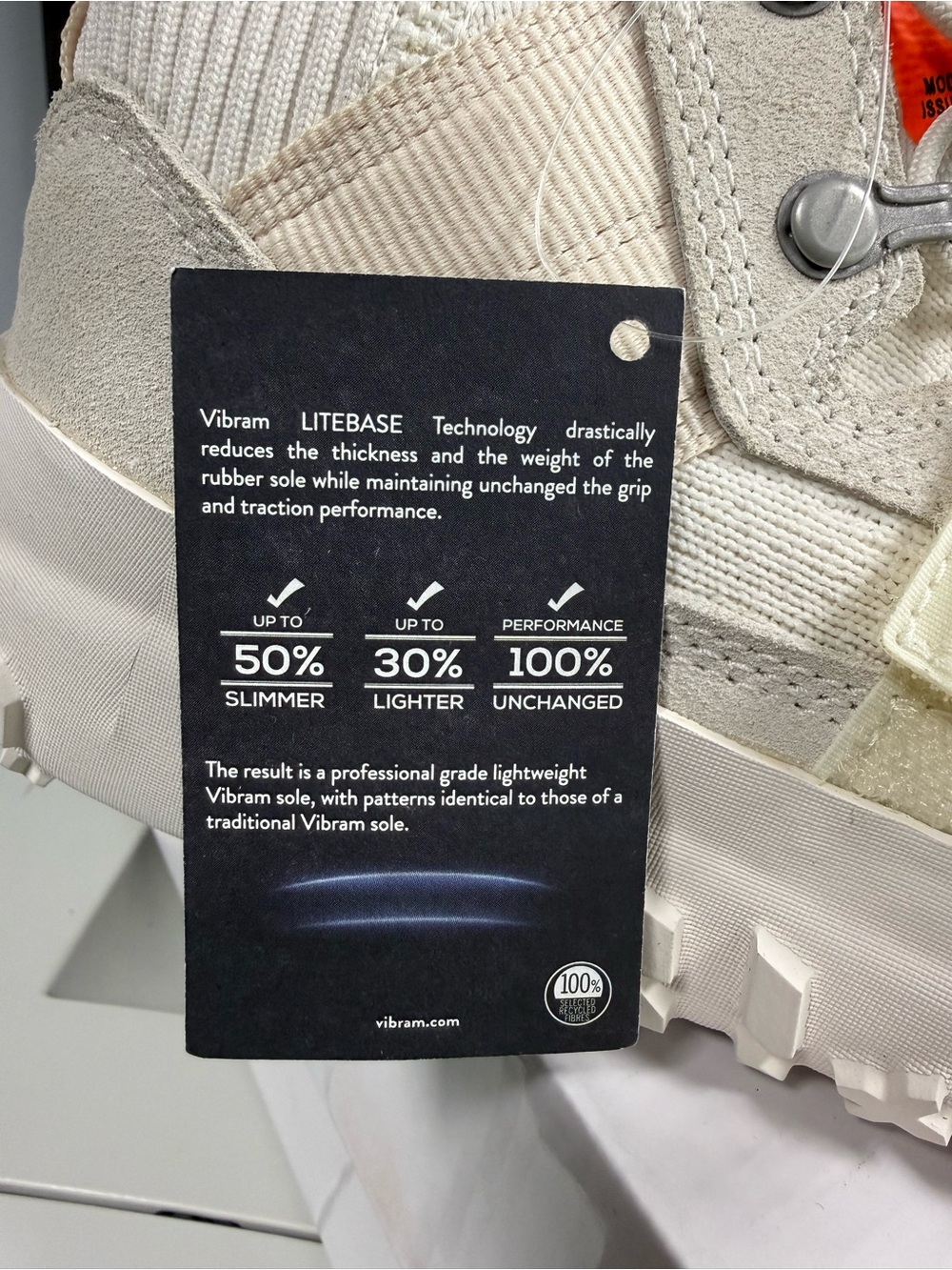 Brandblack Los Angeles Cream High-Top Sneaker with Vibram bottoms - Picture 8 of 8